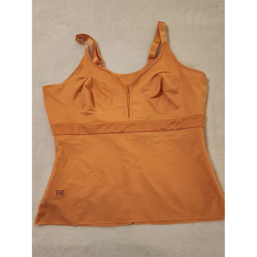 Ruby Ribbon Reina Camisole In Vibrant Apricot Orange Size 40